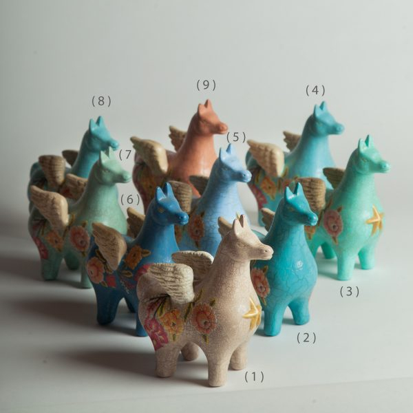 Llama Botero con Alas